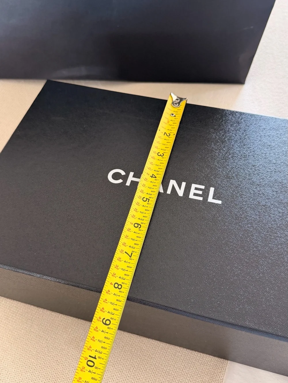 Chanel Ballet Flats Empty Shoe Box + Shopping Bag + Camellia